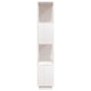 Boekenkast/Kamerscherm 80X25X132 Cm Massief Grenenhout Wit