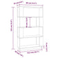 Boekenkast/Kamerscherm 80X25X132 Cm Massief Grenenhout Wit