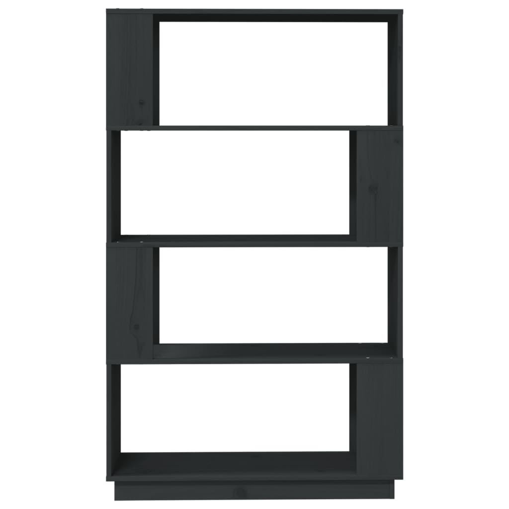 Boekenkast/Kamerscherm 80X25X132 Cm Massief Grenenhout Grijs