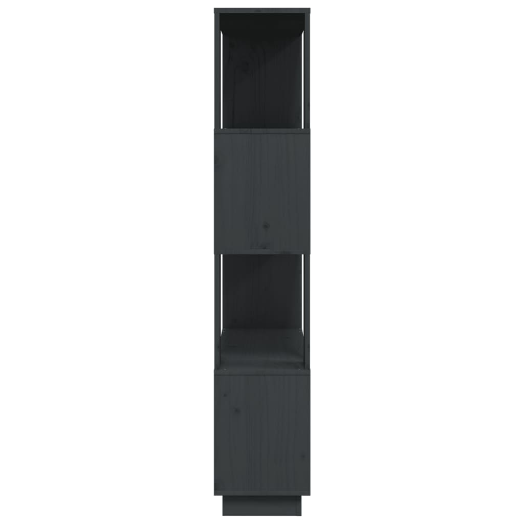 Boekenkast/Kamerscherm 80X25X132 Cm Massief Grenenhout Grijs