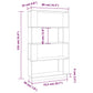 Boekenkast/Kamerscherm 80X25X132 Cm Massief Grenenhout Grijs