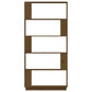 Boekenkast/Kamerscherm 80X25X163,5 Cm Grenenhout Honingbruin