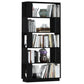 Boekenkast/Kamerscherm 80X25X163,5 Cm Massief Grenenhout Zwart