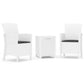 3-Delige Loungeset Met Kussens Pp Rattan Wit