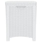 3-Delige Loungeset Met Kussens Pp Rattan Wit