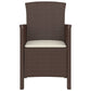 3-Delige Loungeset Met Kussens Pp-Rattan Bruin