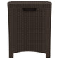 3-Delige Loungeset Met Kussens Pp-Rattan Bruin