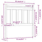 Hoofdbord 81X4X100 Cm Massief Grenenhout