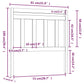 Hoofdbord 81X4X100 Cm Massief Grenenhout Grijs