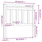 Hoofdbord 96X4X100 Cm Massief Grenenhout Wit