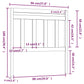 Hoofdbord 96X4X100 Cm Massief Grenenhout Grijs