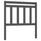 Hoofdbord 106X4X100 Cm Massief Grenenhout Grijs