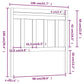 Hoofdbord 106X4X100 Cm Massief Grenenhout Grijs