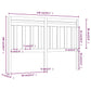Hoofdbord 140X4X100 Cm Massief Grenenhout Honingbruin
