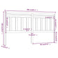 Hoofdbord 206X4X100 Cm Massief Grenenhout