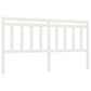 Hoofdbord 206X4X100 Cm Massief Grenenhout Wit