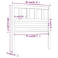 Hoofdbord 81X4X100 Cm Massief Grenenhout Wit