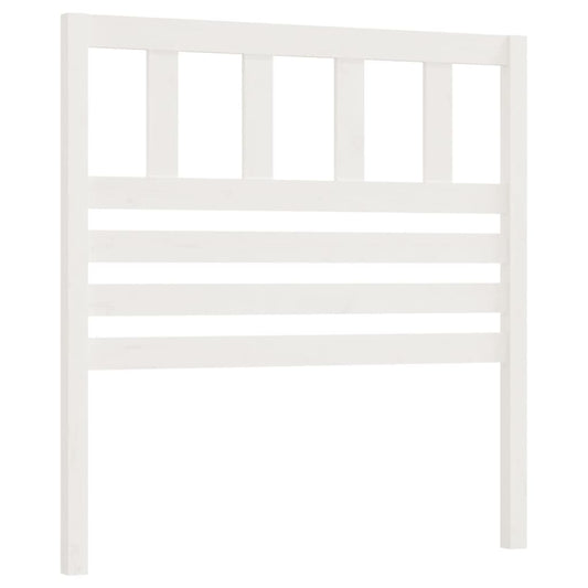 Hoofdbord 106X4X100 Cm Massief Grenenhout Wit