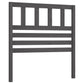Hoofdbord 106X4X100 Cm Massief Grenenhout Grijs