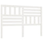 Hoofdbord 126X4X100 Cm Massief Grenenhout Wit