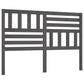 Hoofdbord 126X4X100 Cm Massief Grenenhout Grijs