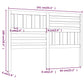 Hoofdbord 141X4X100 Cm Massief Grenenhout Honingbruin