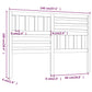 Hoofdbord 146X4X100 Cm Massief Grenenhout Zwart