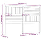 Hoofdbord 156X4X100 Cm Massief Grenenhout