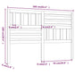 Hoofdbord 166X4X100 Cm Massief Grenenhout Honingbruin