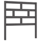 Hoofdbord 96X4X100 Cm Massief Grenenhout Grijs
