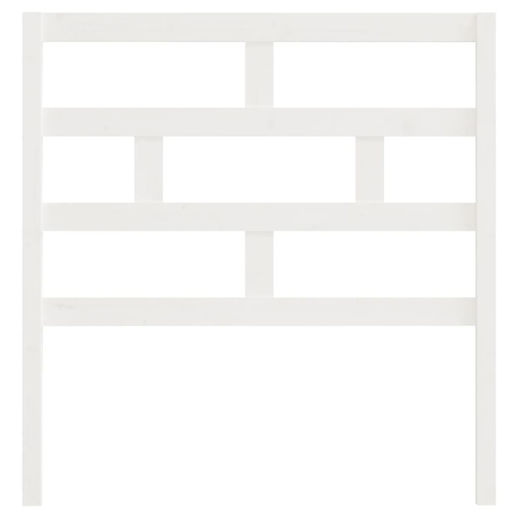 Hoofdbord 106X4X100 Cm Massief Grenenhout Wit