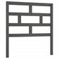 Hoofdbord 106X4X100 Cm Massief Grenenhout Grijs