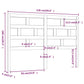 Hoofdbord 126X4X100 Cm Massief Grenenhout