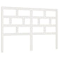 Hoofdbord 126X4X100 Cm Massief Grenenhout Wit