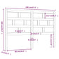 Hoofdbord 146X4X100 Cm Massief Grenenhout Honingbruin