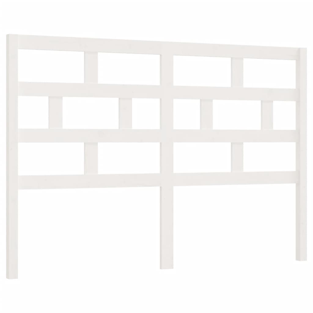 Hoofdbord 156X4X100 Cm Massief Grenenhout Wit
