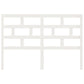 Hoofdbord 156X4X100 Cm Massief Grenenhout Wit