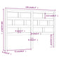 Hoofdbord 156X4X100 Cm Massief Grenenhout Honingbruin