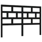 Hoofdbord 156X4X100 Cm Massief Grenenhout Zwart