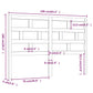 Hoofdbord 166X4X100 Cm Massief Grenenhout Wit