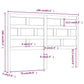 Hoofdbord 166X4X100 Cm Massief Grenenhout Grijs