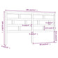 Hoofdbord 186X4X100 Cm Massief Grenenhout Wit