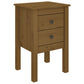 Nachtkastjes 2 St 40X35X61,5 Cm Massief Grenenhout Honingbruin