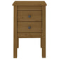 Nachtkastjes 2 St 40X35X61,5 Cm Massief Grenenhout Honingbruin