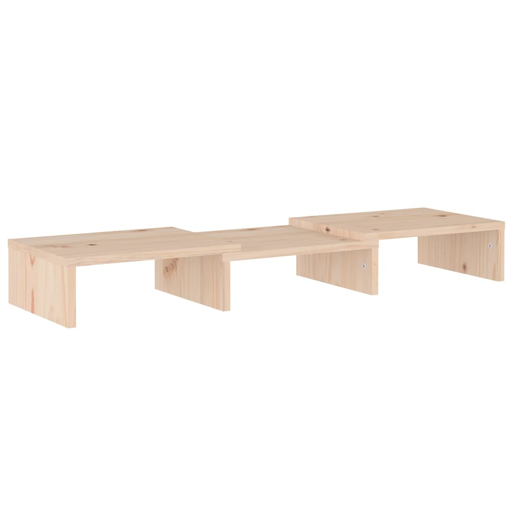 Monitorstandaard 60X24X10,5 Cm Massief Grenenhout