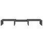 Monitorstandaard 60X24X10,5 Cm Massief Grenenhout Grijs