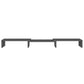 Monitorstandaard 80X24X10,5 Cm Massief Grenenhout Grijs