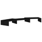Monitorstandaard 80X24X10,5 Cm Massief Grenenhout Zwart