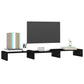 Monitorstandaard 80X24X10,5 Cm Massief Grenenhout Zwart