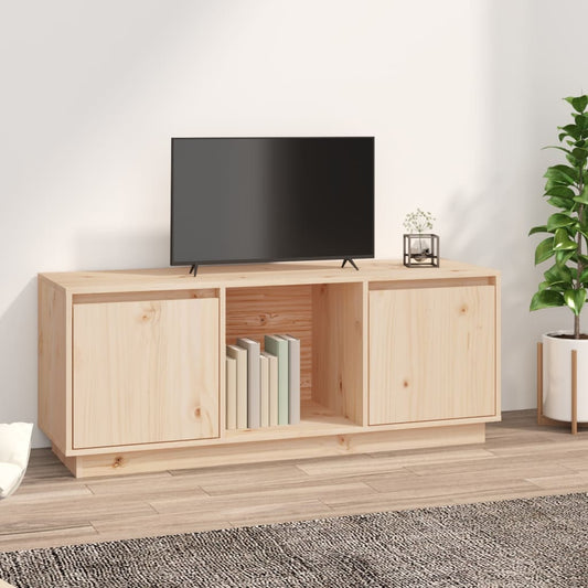Tv-Meubel 110,5X35X44 Cm Massief Grenenhout